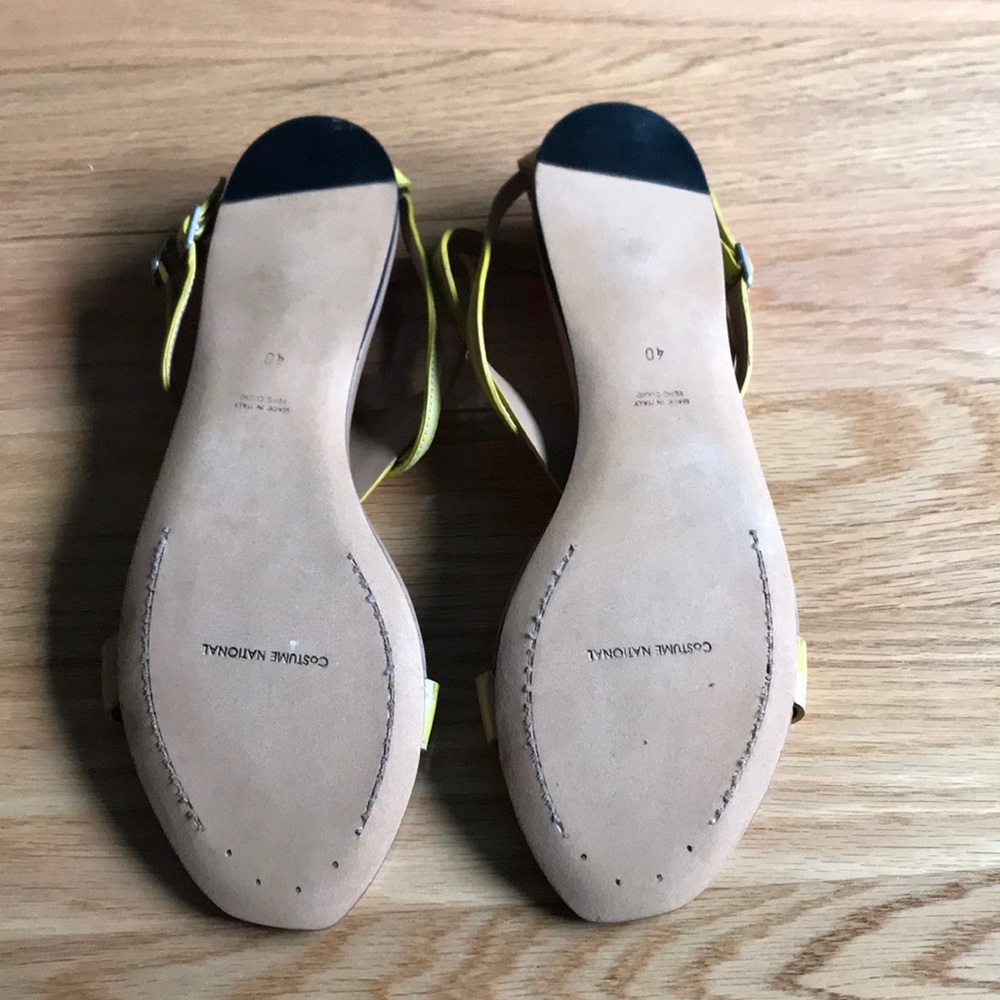 COSTUME NATIONAL Yellow Sandals - Picture 4 of 5